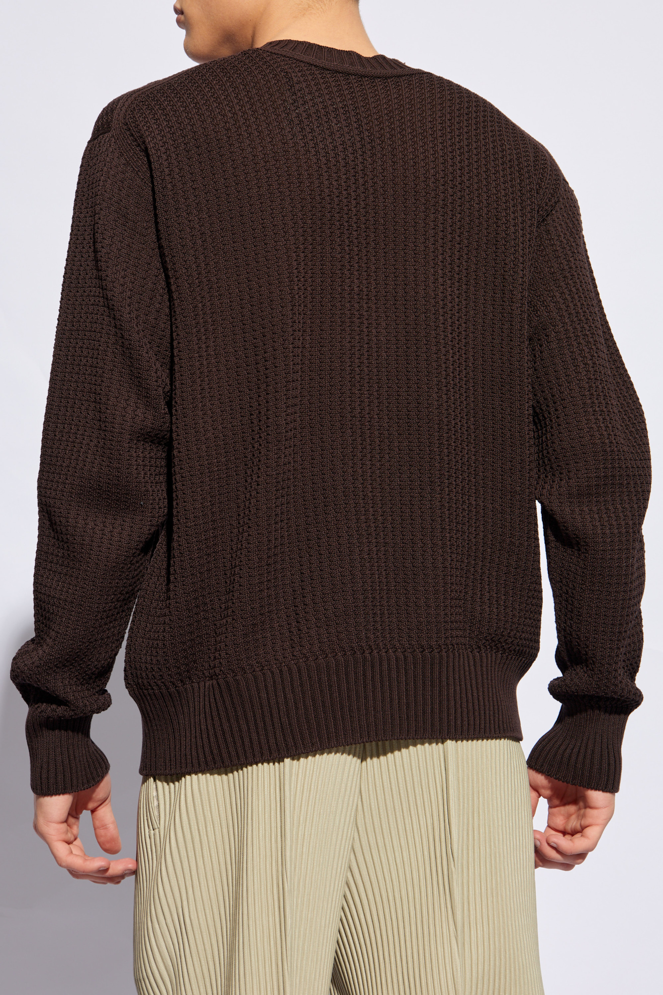 HOMME PLISSÉ ISSEY MIYAKE INLAID KNIT USED HOMME PLISSE ISSEY MIYAKE 23AW INLAID KNIT CARDIGAN